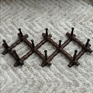 Rustic Vintage Brown Wall Rack